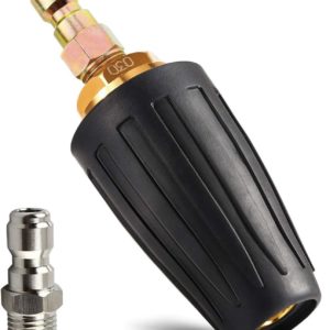 Boquilla turbo para hidrolimpiadora con boquilla turbo de 3000 PSI, boquilla de lavado a presión máxima giratoria con de 1/4 pulgadas para limpiar superficies de ladrillo, hormigón y vinilo