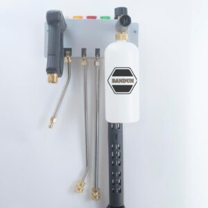 Soporte para pistola de lavado a presión, soporte de cañón de espuma, soporte para varilla de lavadora a presión, boquilla para lavadora a presión, kit de lavadora a presión, soporte de pared